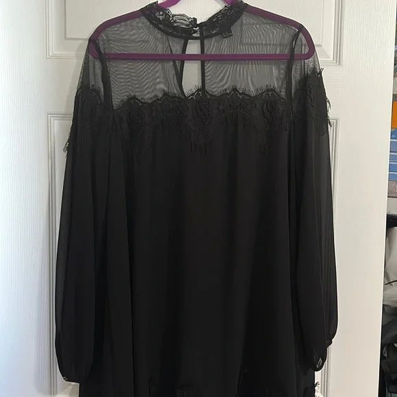 NWOT Chiffon and Lace dress - Picture 1 of 5